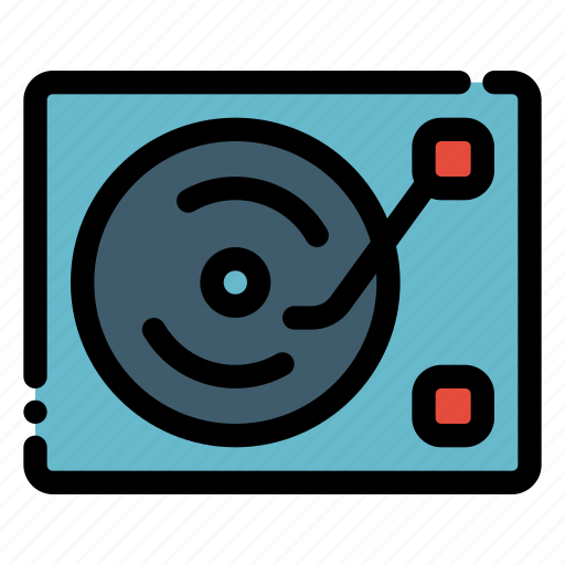 Turntable, audio, music, disc, retro icon - Download on Iconfinder