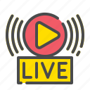 live, streaming, video, media