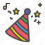 party, hat, celebration, birthday 