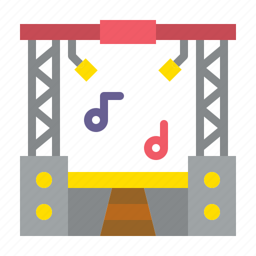 Stage, show, backdrop, event, party icon - Download on Iconfinder