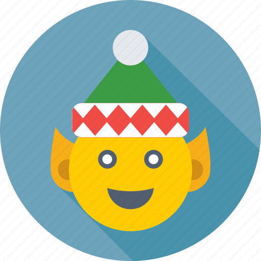 Cartoon, character, christmas elf, elf, party hat icon - Download on Iconfinder
