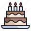 birthday, cake, candle, celebration, dessert, party, sweet 