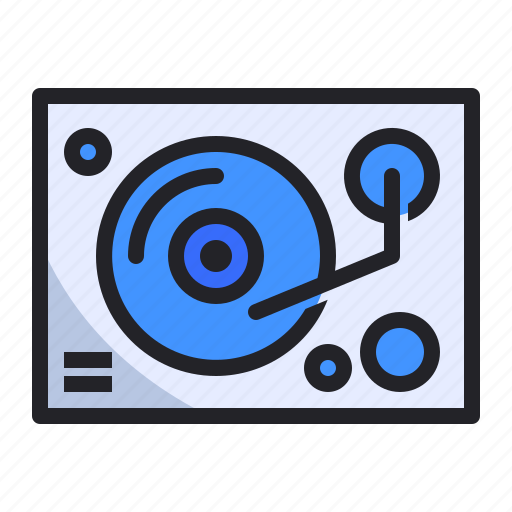 Audio, disk, dj, mixer, music, table, turntable icon - Download on Iconfinder