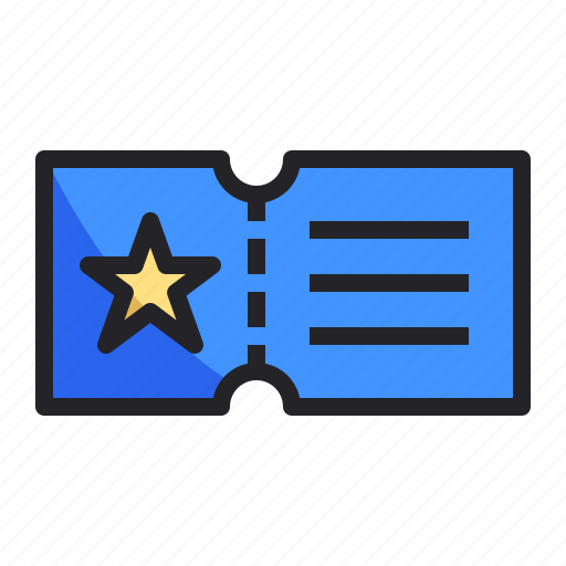 Admission, celebration, event, party, pass, star, ticket icon - Download on Iconfinder