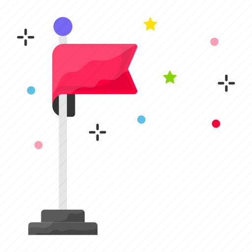 Celebration, party, happy, nation, flag, flag pole icon - Download on Iconfinder