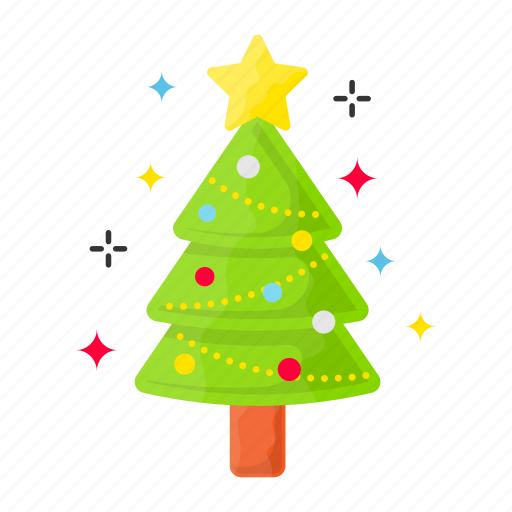 Tree, happy, celebration, plant, party, christmas, decorations icon - Download on Iconfinder