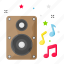 music, song, note, party, speaker 