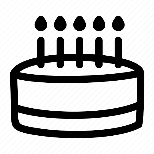 Birthday, cake, candles, dessert, party icon - Download on Iconfinder