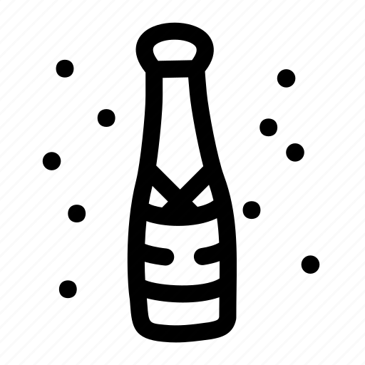 Bottle, bubbles, bubbly, celebration, champagne, party, wine icon - Download on Iconfinder