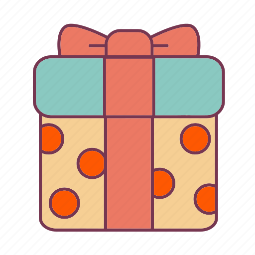 Birthday, box, gift, gifts, party, polkadots, ribbon icon - Download on Iconfinder