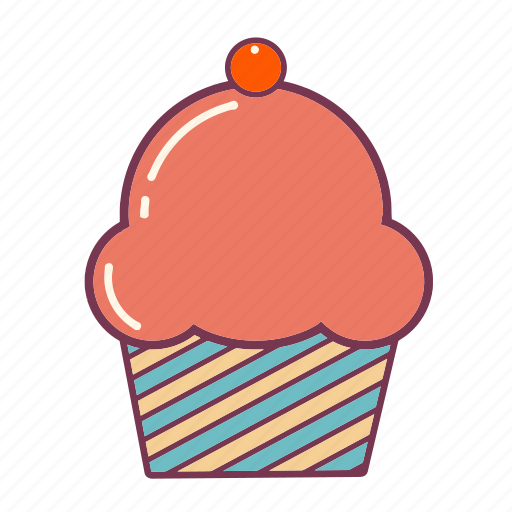 Birthday, cake, cup, cupcake, dessert, food, party icon - Download on Iconfinder