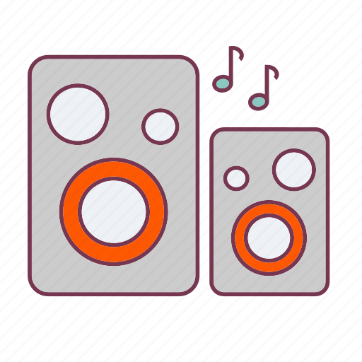 Birthday, music, note, notes, party, speaker, speakers icon - Download on Iconfinder