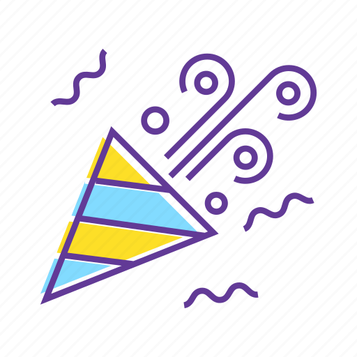 Birthday, celebrate, confetti, event, party, party popper icon - Download on Iconfinder