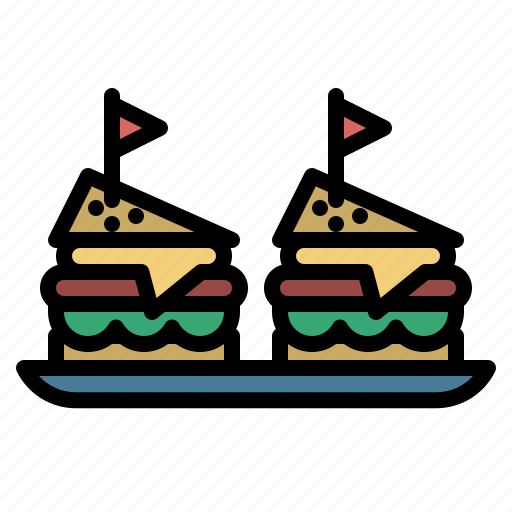 Party, sandwich, food, bread, fast, burger, meal icon - Download on Iconfinder