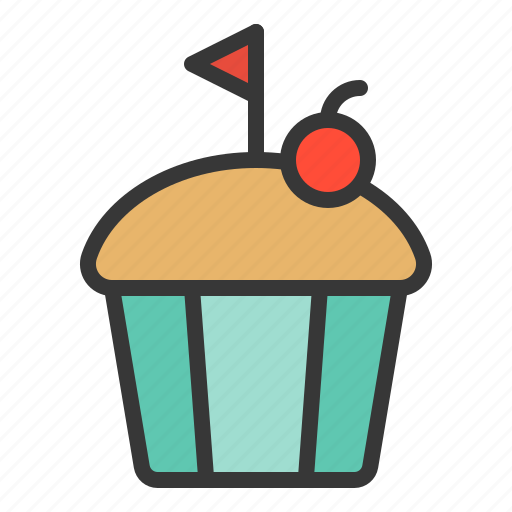 Cake, cupcake, muffin, sweets icon - Download on Iconfinder