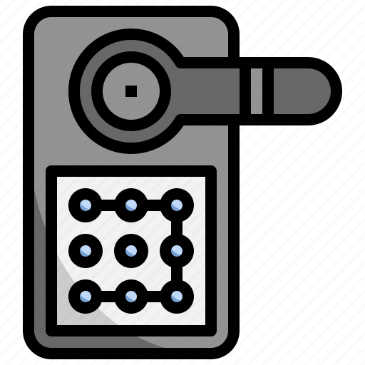 Door, lock, password, security, passkey icon - Download on Iconfinder