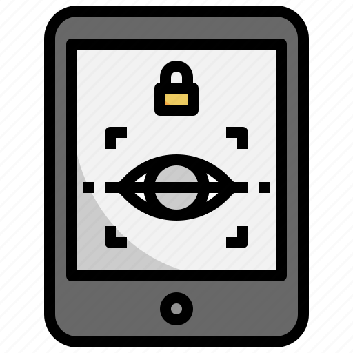 Tablet, retinal, scanner, eye, scan, security, password icon - Download on Iconfinder