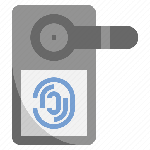 Door, lock, fingerprint, scan, password, security, unlock icon - Download on Iconfinder