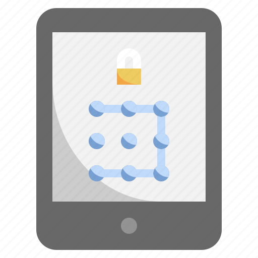 Tablet, lock, pattern, security, login, password icon - Download on Iconfinder