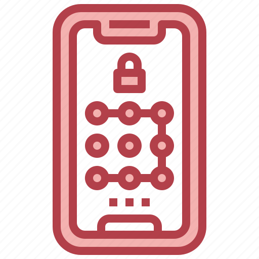 Smartphone, lock, pattern, security, login, password icon - Download on Iconfinder
