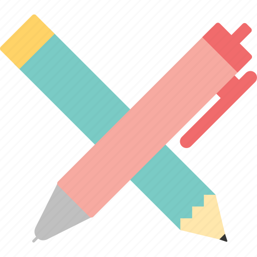 Pen, pencil, school, student, work, write, writing supplies icon - Download on Iconfinder