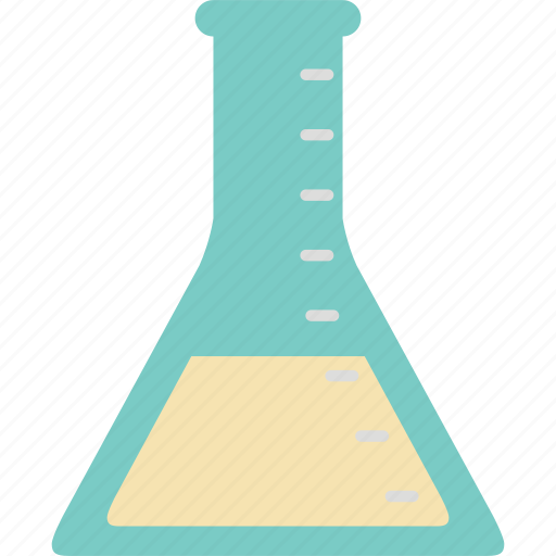 Experiment, flask, school, science, study, test, triangular flask icon - Download on Iconfinder