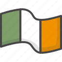 colored, flag, holiday, holidays, ireland, irish, patricks day