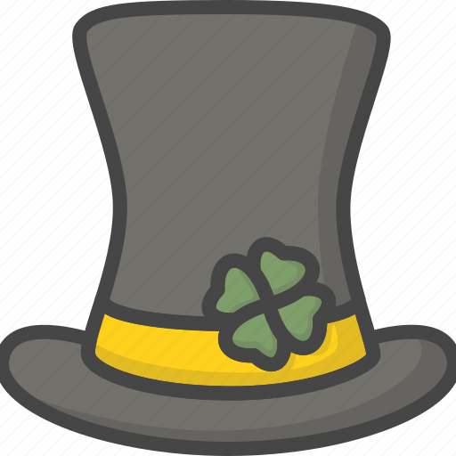 Colored, hat, holidays, leprechaun, shamrock icon - Download on Iconfinder