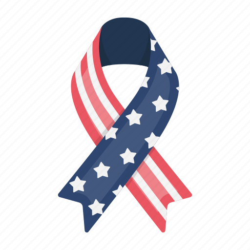 America, day, flag, holiday, patriot, ribbon, tradition icon - Download on Iconfinder