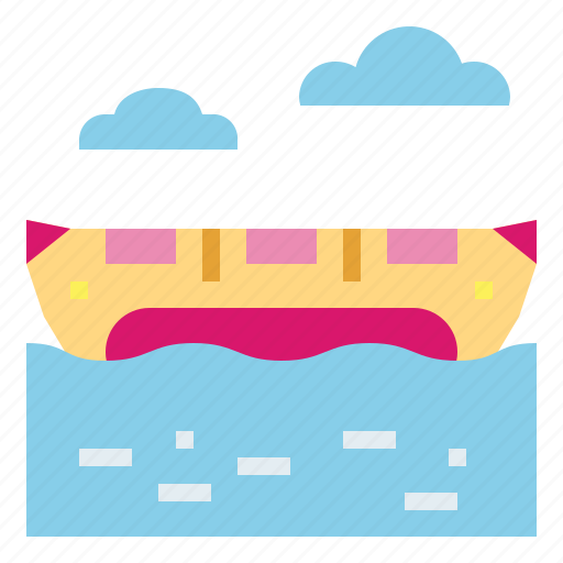 Activity, banana, boat, summer, water icon - Download on Iconfinder