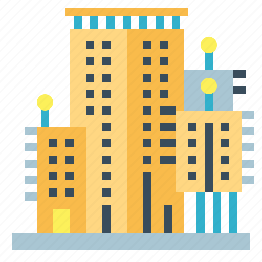 Apartment, building, city, condominium, garden, tower icon - Download on Iconfinder