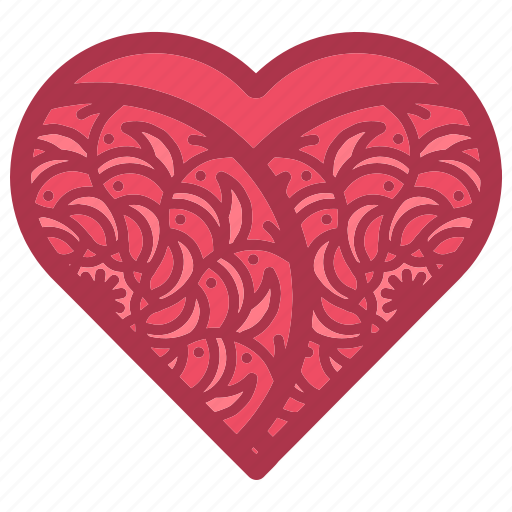 Decorations, doodles, heart, hearts, love, patterns, swirls icon - Download on Iconfinder