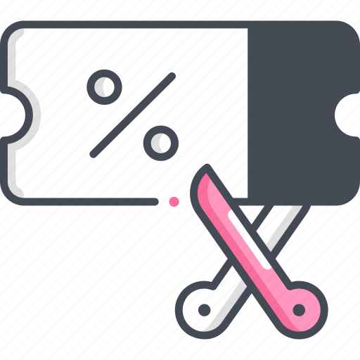 Coupon, cut, discount, ecommerce, commerce icon - Download on Iconfinder