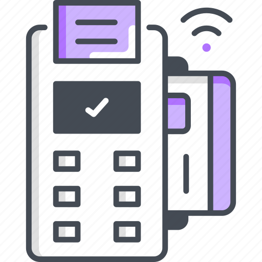 Edc, payment terminal, card payment, contactless, card machine icon - Download on Iconfinder