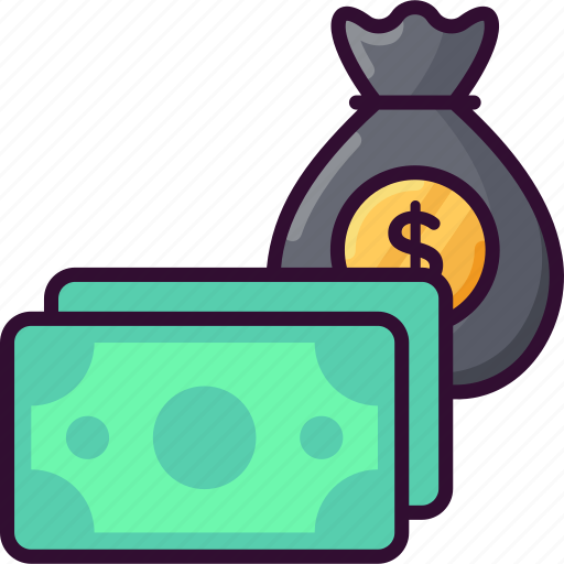 Cash, money, money bag, bag, dollar icon - Download on Iconfinder