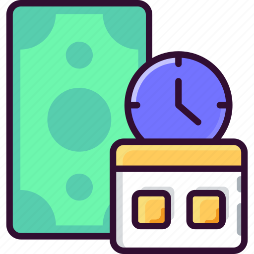 Recurring payment, credit card, calendar, subscription model, automatic icon - Download on Iconfinder