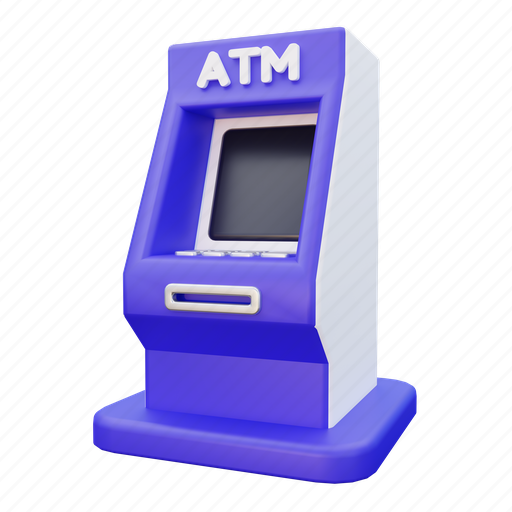 Atm, bank, payment, transaction, withdrawal, machine, transfer 3D illustration - Download on Iconfinder