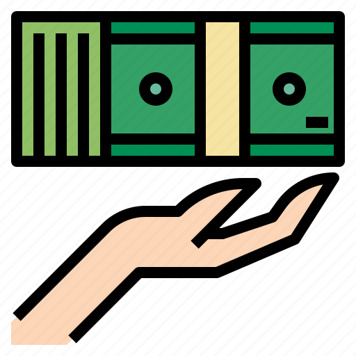Cash, finance, hand, payment, shopping icon - Download on Iconfinder
