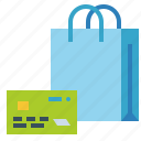 bag, card, commerce, credit, payment, shopping 