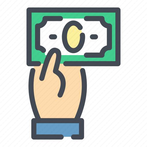 Cash, dollar, donate, hand, money, pay, payment icon - Download on Iconfinder