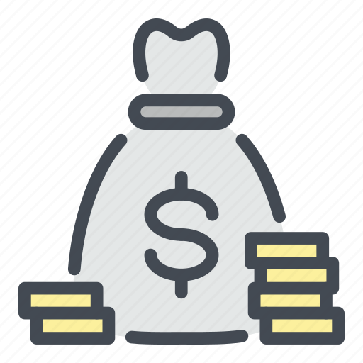 Bag, bank, coin, dollar, investment, money, savings icon - Download on Iconfinder