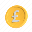 pound, pound coin, payment, currency, render