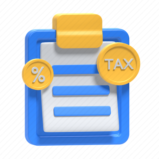 Tax, tax report, tax document, report, render icon - Download on Iconfinder
