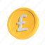 pound, pound coin, payment, currency, render 