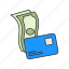 bill, cash, credit card, payment 