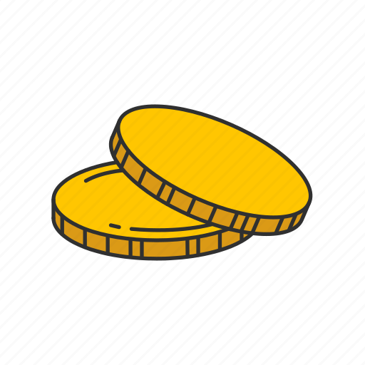 Coins, dollar coins, gold coin, payment icon - Download on Iconfinder