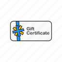 certificate, coupon, gift, gift certificate 