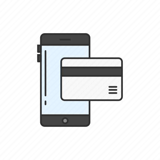 Mobile, mobile credit card, mobile payment, online payment icon - Download on Iconfinder