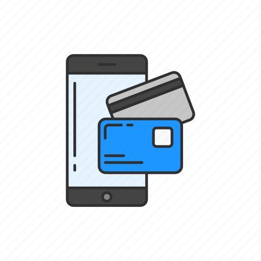 Mobile, mobile credit card, online payment, phone payment icon - Download on Iconfinder