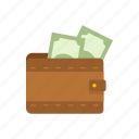 bill, cash, purse, wallet